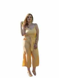 Pantacourt de linho plus cheap size
