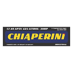 Adesivo Chiaperini Cj 40 Ap3V 425L Industrial Novo - 40 Ap3V - Chiaperini