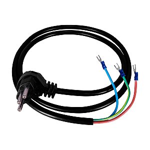 Cabo Pp 3x1.5 mm. 2 750V Plug 2P+T 15A 250V - Compressores Odonto/ Baixa Pressão - Chiaperini