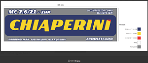 ADESIVO CHIAPERINI MC 7.6 21L 2 HP 120LBS