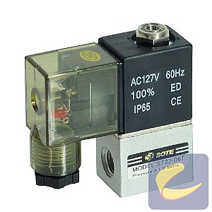 Válvula Direcional 2/2V 1/8" BspxMb8x0.75/Ma5 110 - Compressores Odonto - Chiaperini