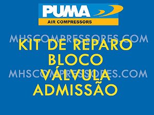 KIT DE REPARO BLOCO VÁLVULA ADMISSÃO - PUMA SYSTEM - 148.063