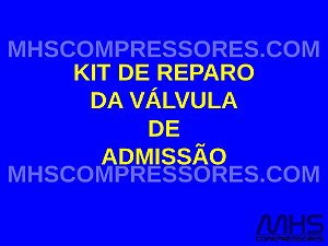 KIT REPARO DA VÁLVULA DE ADMISSÃO - SIMILAR ATLAS COPCO - 2901200652