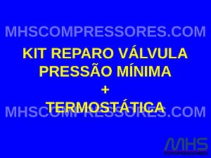 KIT REPARO VÁLVULA PRESSÃO MÍNIMA + TERMOSTÁTICA - SIMILAR ATLAS COPCO - 2901200653