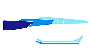 Faixa cabine Mercedes 1113 1114 - Azul