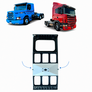 Tampa Traseira Moldura Scania 113-124 (branca) 6 Teclas