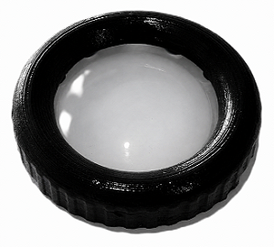 Anel Da Lanterna Do Teto Scania 113/124 Preto Com Lente