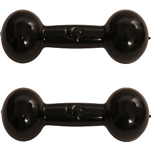Par De Halter Emborrachado Para Treino De Musculação Profissional Com 10 KG Líder Fit