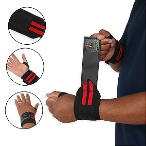 Munhequeira De Elástico Push Para Exercícios De Cross Fit