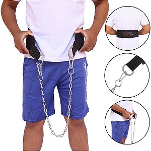 Cinto Cinturão Para Agachamento Sumor Corrente Musculação