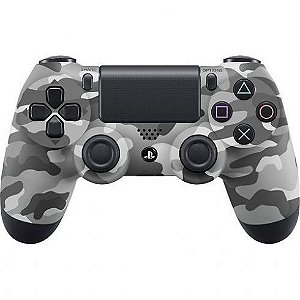 Dualshock  Camuflado cinza PS4