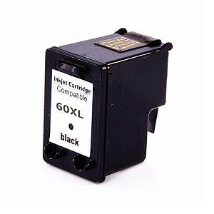 Cartucho de Tinta HP 60XL 60 XL CC641WB| Compatível  Preto 12ML