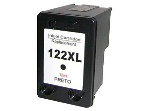 Cartucho de Tinta HP 122 XL 122XL CH563HB| Compatível Preto 12 ML