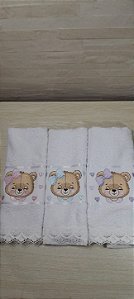 Trio toalhinhas ursinhas