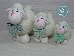 Kit  3 ovelhinhas 15cm, 20cm e 25cm