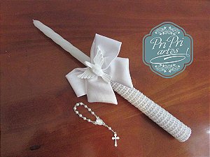 Vela de Batizado decorada