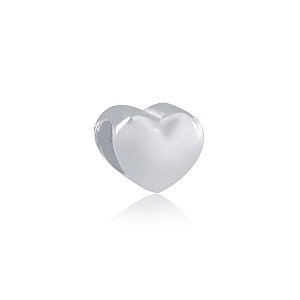 Berloque de Prata Separador Mini Coração