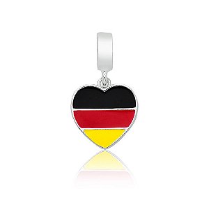Berloque de Prata Bandeira da Alemanha