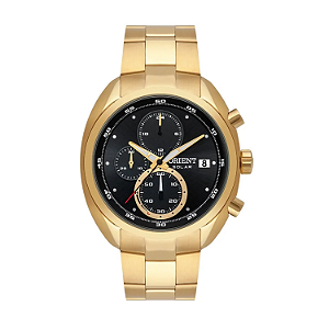 Orient MGSSC034 P1KX – Cronógrafo Solar IP Gold, Estilo Clássico