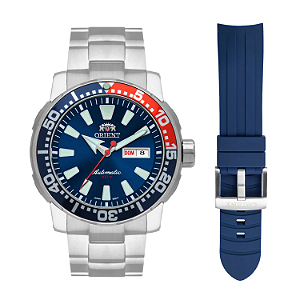 Orient Poseidon F49SS034 D1SX – Diver 300m Automático, Azul