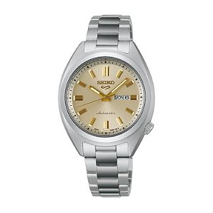 Seiko 5 Sports SRE023B1 Automático 32mm Creme - Relojoaria Impala