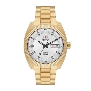 Relógio Orient 3 Estrelas Automático YN6SS026 Dourado IP Gold