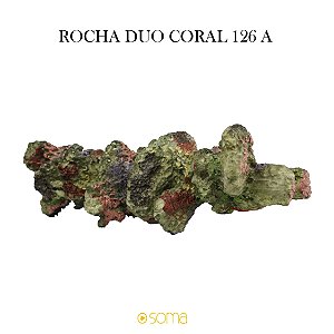 ENFEITE DE RESINA SOMA ROCHA DUO CORAL 126 A (23 X 16 X 37 CM)