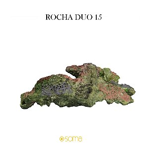 ENFEITE DE RESINA SOMA ROCHA DUO 15 (26 X 18,5 X 10,5 CM)