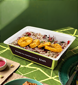 Arroz com Carne Seca e Banana da Terra na Chapa - 260g