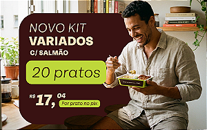 Kit Variados da Fruti com Salmão - 20 pratos