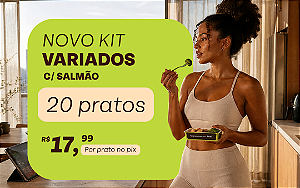 Kit Variados da Fruti com Salmão - 20 pratos