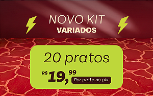 Novo Kit Variados da Fruti - 20 pratos