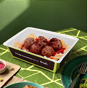 Macarrão Parafuso ao Molho Sugo com Almôndega de Carne - 370g