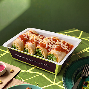 Panqueca de Espinafre e Ricota com Molho Sugo - 315g