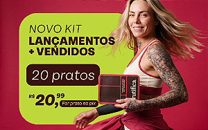 Kit Lançamentos + Vendidos da Fruti - 20 pratos