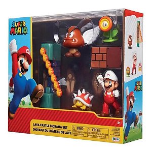 Super Mario Set Lava Castle Diorama - Candide 3014