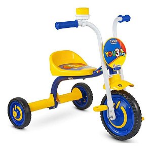Triciclo Alumínio You 3 Boy 2020 Amarelo Azul 7320 - Nathor