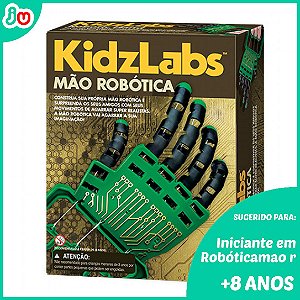 Kit Mão Robótica 4M Kidzlabs Brinquedo STEM