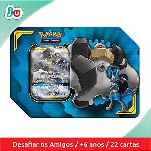 Pokémon TCG Lata Parceria Poderosa Lucario e Melmetal