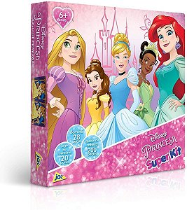 Kit Princesas (quebra-cabeça, Dominó, Memória) - Toyster