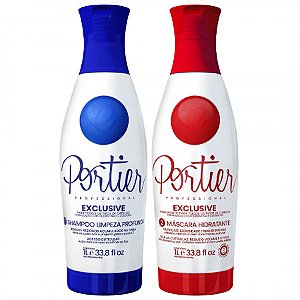 Escova Progressiva Portier Fine Exclusive Kit 2x1 Litro