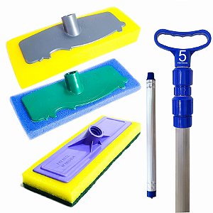 Kit De Limpeza Para Sua Casa - Limpa Vidro e Piso - Cabo 5 M