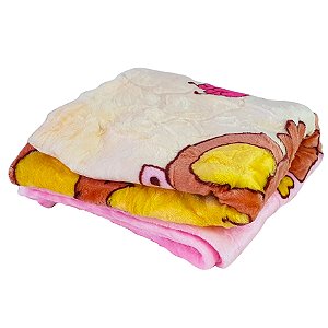 Cobertor Baby 100 x 105 - Rosa Urso