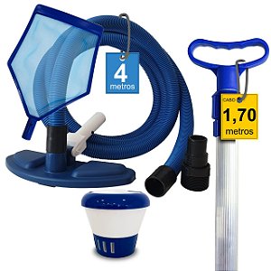 Kit Mangueira 4 M  - Universal - Reduz em ate 60% consumo da agua na aspiração