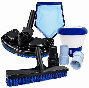 Kit Limpeza para piscinas Fibra vinil e alvenaria