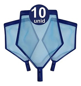 10 UNIDADES Peneira Cata Folhas - Piscina - Atacado