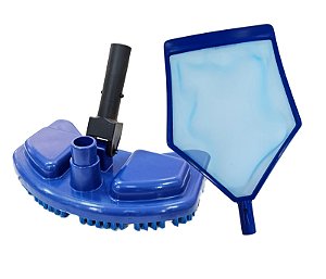 Kit De Limpeza Piscina Peneira + Aspirador