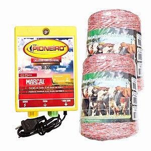 Kit Eletrificador Rural Cerca Elétrica Gado - Cavalos 1000 M