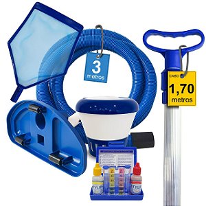 Kit Manutenção e Clorador para Piscinas Infláveis Universal 3 metros