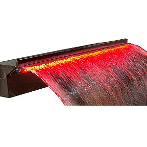 Cascata de Embutir 120 cm para Piscina com Led - Aço Inox 304